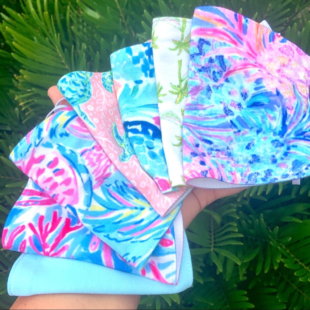 Lilly Pulitzer Inspired Face Mask